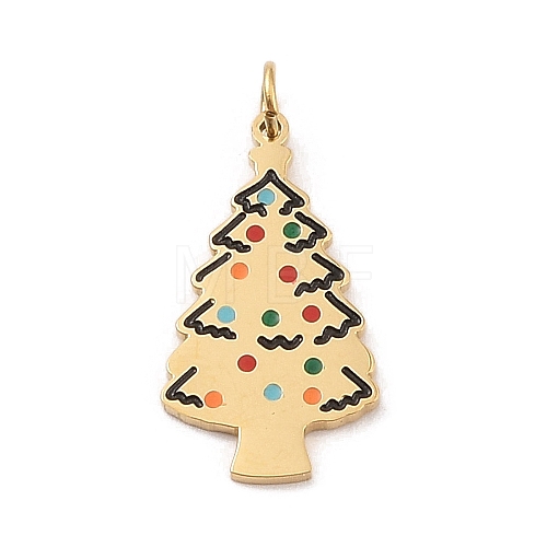 Christmas Theme 304 Stainless Steel Pendants STAS-F305-06-1