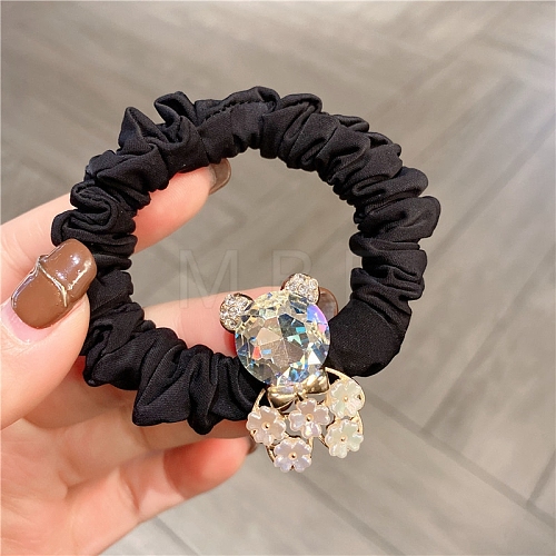 Rhinestone Hair Ties for Women Girl PW-WG1602B-02-1