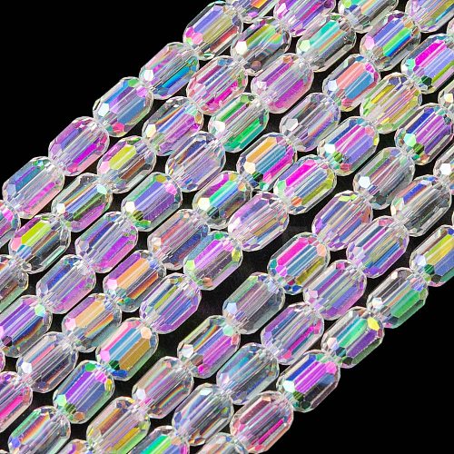 Electroplate Glass Beads Strands EGLA-D031-01-01-1