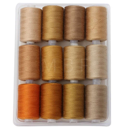 12 Colors Polyester Sewing Thread PW-WGD975A-21-1