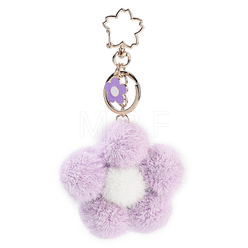 Flower Plush Pendant Keychain KEYC-F039-04-1