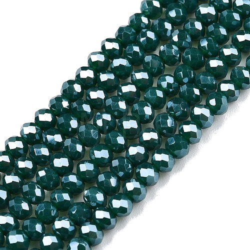 Electroplate Glass Beads Strands EGLA-A044-P2mm-A09-1