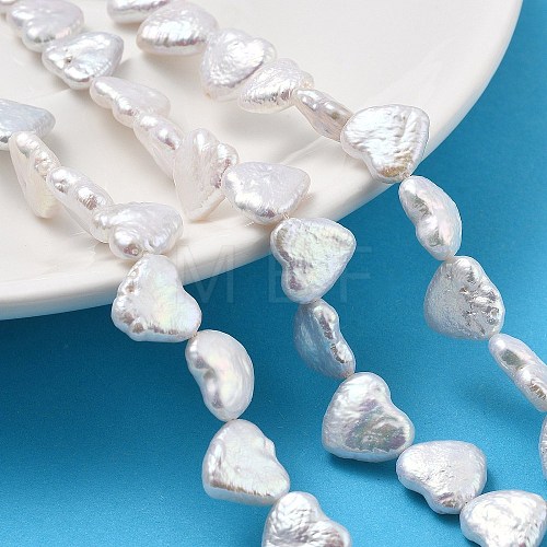 Natural Baroque Keshi Pearl Beads Strands PEAR-P064-10A-01A-1