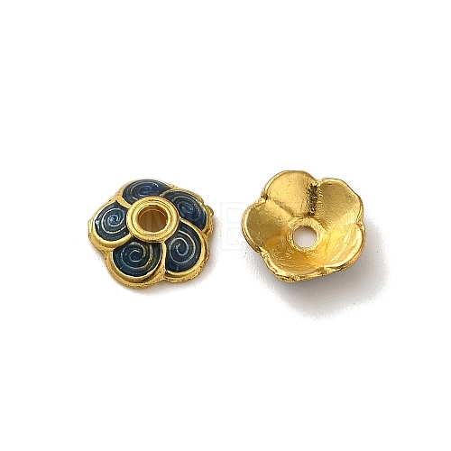 Alloy Enamel Beads Caps FIND-G074-02L-1