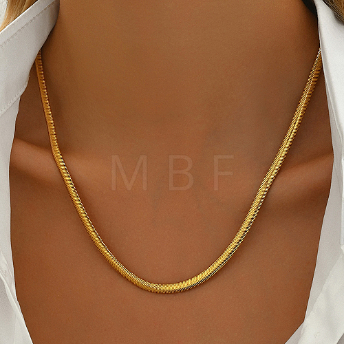 Iron Snake Chain Punk Hip-hop Minimalist Fashion Women's Necklace GJ0790-1