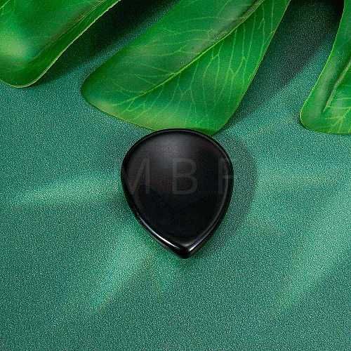 Natural Obsidian Teardrop Decorations PW-WG72051-04-1