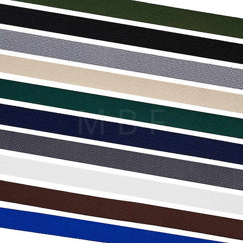 BENECREAT 20M 10 Colors Colored Flat Elastic Rubber Band EC-BC0001-54-1