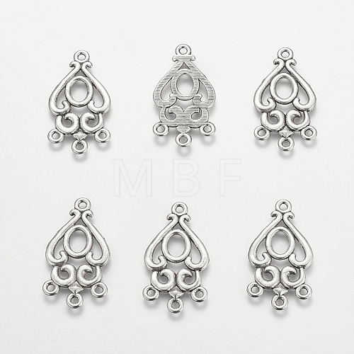 Alloy Teardrop Chandelier Component Links X-EA9733Y-1