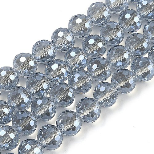 Transparent Electroplate Glass Beads Strands EGLA-N002-31-H06-1