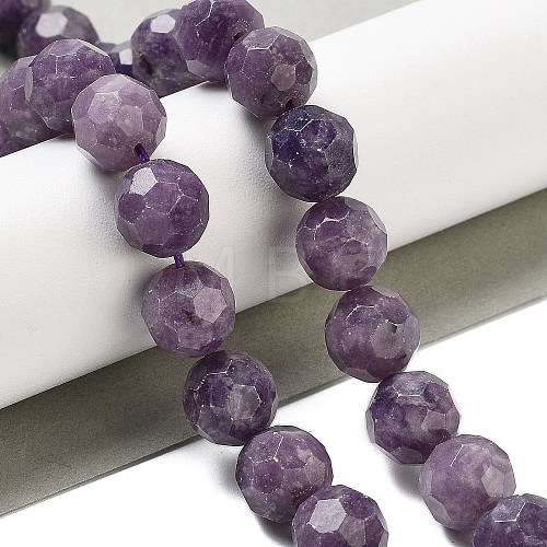 Natural Lepodolite Beads Strands G-C150-B03-02-1