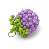 Glass Seed Beaded Tomato Pendants PALLOY-MZ01081-5
