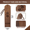 Cowhide Leather Labels AJEW-WH0386-0017-2