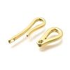 Brass Hook and S-Hook Clasps KK-S508-25G-2