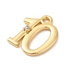 Brass Micro Pave Cubic Zirconia Charms KK-P340-24G-10-2