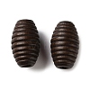 Spray Painted Wooden European Beads WOOD-A029-04-2