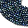 Natural Chrysocolla and Lapis Lazuli Beads Strands G-Z150-A04-4mm-4