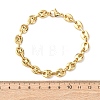 304 Stainless Steel Pig Nose Shape Link Chain Bracelets for Women BJEW-F527-09G-5