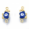 Ion Plating(IP) 304 Stainless Steel Enamel Connector Charms LS-STAS-N092-177A-1