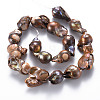 Natural Baroque Pearl Keshi Pearl Beads Strands PEAR-S021-166B-2