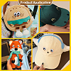 20 Pairs Polyester Cloth Self-adhesive Patches DIY-PH0038-19A-5