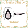 150 Pairs Felt Craft Doll Eye DIY-NB0016-43B-2
