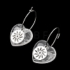 Natural & Synthetic Gemstone & 304 Stainless Steel Hoop Earrings for Women EJEW-G475-01P-6