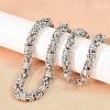 9MM 304 Stainless Steel Byzantine Chain Necklaces for Men SA-T001-02AS-2