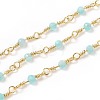 3.28 Feet Natural Amazonite Handmade Beaded Chains X-CHC-K008-A04-1