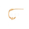Brass Earring Findings X-KK-T062-208G-NF-4