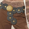 Vintage PU Leather Hollow Corset Belts with Disc Alloy Clasps AJEW-WH20070-089A-5