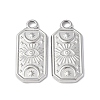 Non-Tarnish 304 Stainless Steel Pendants STAS-C066-23P-2