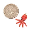 Copper Wire Wrapped Beaded Octopus Charms PALLOY-MZ01203-2