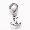 304 Stainless Steel European Dangle Charms LS-OPDL-K001-29AS-2