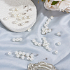 200 Sets Plastic Imitation Pearl Buttons KY-WR0001-13-4