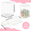 15Pcs Rectangle Transparent Plastic PVC Box Gift Packaging CON-BC0007-10-2