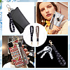 2Pcs 2 Colors Nylon Hand Wrist Lanyard for Phone Decoration Key Chain FIND-GO0001-01C-5