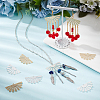 16Pcs 2 Styles Brass Chandelier Components Links KK-BC0012-10-5