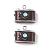 Vintage Opaque Resin Pendants RESI-G129-04-1