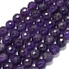 Natural Amethyst Beads Strands G-B165-A10-8mm-2