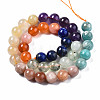 Natural Amazonite & Sunstone & Citrine & Amethyst & Prehnite & Botswana Agate & Lapis Lazuli Beads Strands G-S376-003C-2