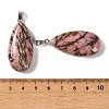 Natural Rhodonite Pendants GG-CBACB71-02P-10-3