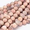 Round Natural Sunstone Beads Strands G-K068-29-10mm-1