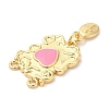 Brass Enamel Pendants KK-Q775-19G-4