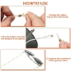 6Pcs ABS Plastic Imitation Pearl & Glass Eyeglasses Chains HJEW-YW00503-5