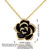 Classic Real 18K Gold Plated Eco-Friendly Tin Alloy Czech Rhinestone Flower Pendant Necklaces NJEW-BB13783-G-4