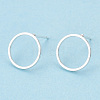 Brass Ear Stud Findings KK-S336-33S-2