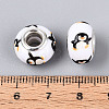 Opaque Resin European Beads RPDL-T004-01B-3