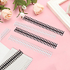 Plastic Loose Leaf Book Binder Hinged Rings AJEW-GF0015-32B-7