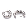 201 Stainless Steel Huggie Hoop Earrings EJEW-O095-05-14-3