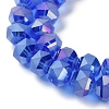 Electroplate Transparent Glass Beads Strands EGLA-I018-AB03-3